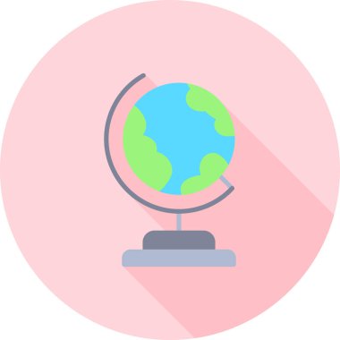 Küre. Web simgesi basit illüstrasyon