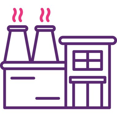 Fabrika fabrikası vektör çizimi