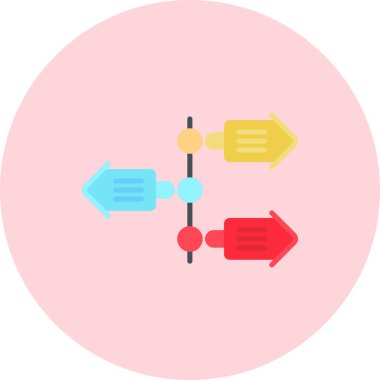 İş ve finans simgesinin vektör illüstrasyonu