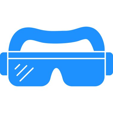 VR gözlük ikonu. vektör illüstrasyonu