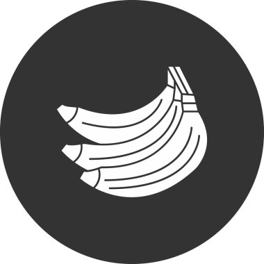 muz ikonu vektör çizimi