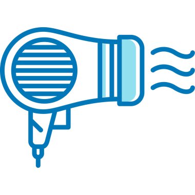 Mavi ve beyaz arkaplanın vektör çizimi