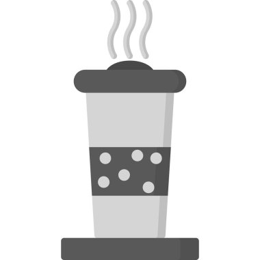 Kahve. Web simgesi basit illüstrasyon