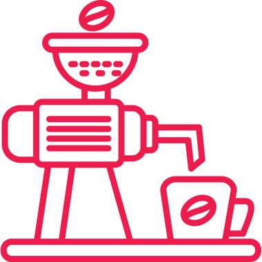 kahve makinesi ikon vektör illüstrasyonu