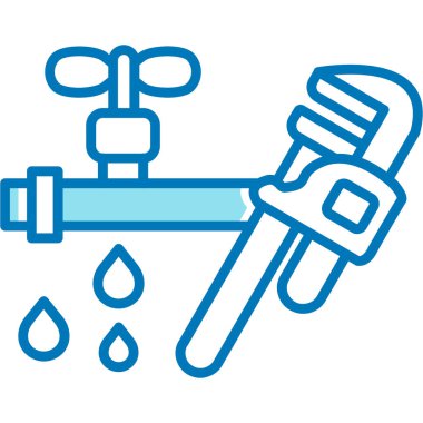 İngiliz anahtarı ve tornavida ikonu. Ağ için İngiliz anahtarı ve tornavida vektör simgesi içeren basit bir çizim.