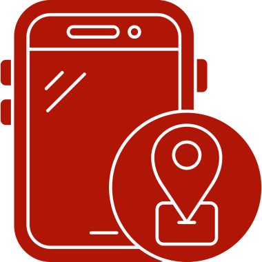 harita konum simgesi, vektör illüstrasyonu