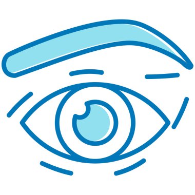 Göz. Web simgesi basit illüstrasyon