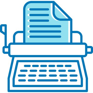 Daktilo simge vektör çizim