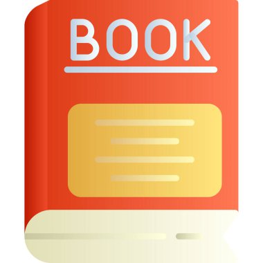 Kitap. Basit bir ikon. resimleme