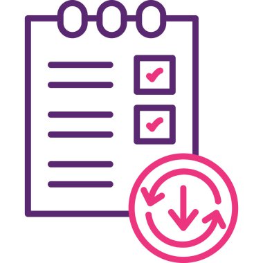 kontrol listesi simgesi vektör illüstrasyon tasarımı