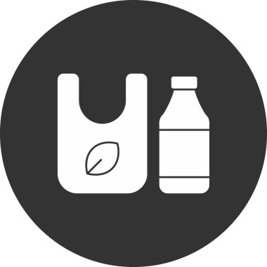 Şişe. Web simgesi basit illüstrasyon