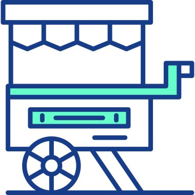 Barbekü ikonu vektör illüstrasyonu