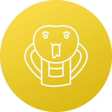 Düz stil izole edilmiş arka plandaki hayvan simgesi. vektör illüstrasyonu