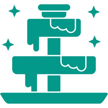 Duş banyo düz vektör simgesi