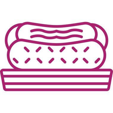 Ekmek. Web simgesi basit illüstrasyon