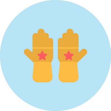 Eldiven. Web simgesi basit illüstrasyon