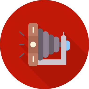 Bir kamera simgesinin vektör illüstrasyonu