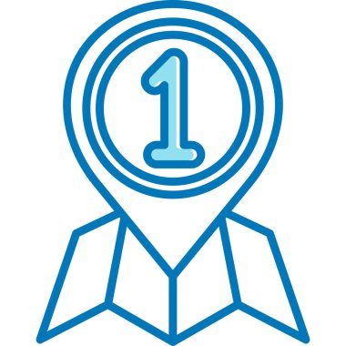 Madalya. Web simgesi basit tasarım