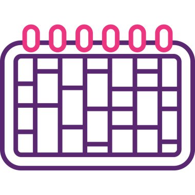 Takvim. Web simgesi basit illüstrasyon