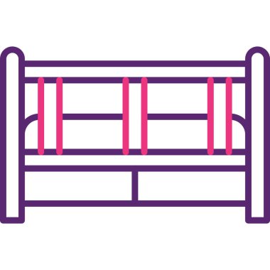 Tahta bank. Basit illüstrasyon