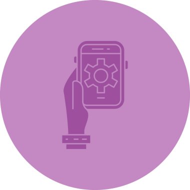 Akıllı telefon. Web simgesi basit tasarım