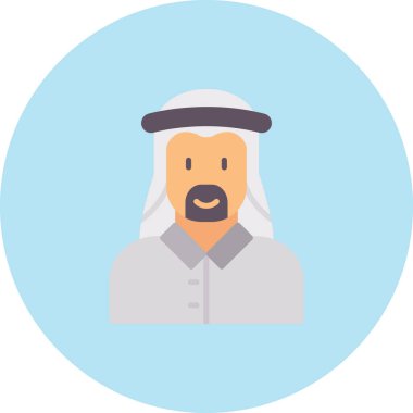 Arap adam vektör illüstrasyonu