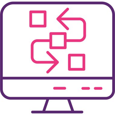 Web tasarım ikonu vektör illüstrasyonu