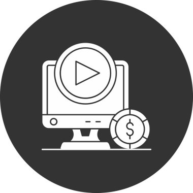 çevrimiçi pazarlama simgesi vektör illüstrasyonu