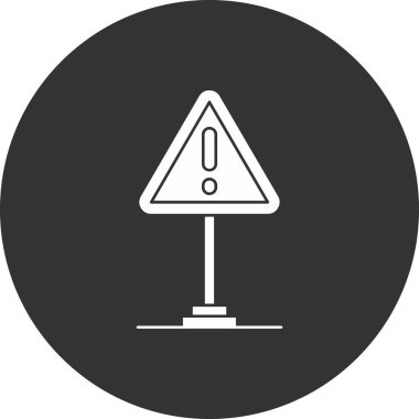 Yol işareti simgesi. vektör illüstrasyonu