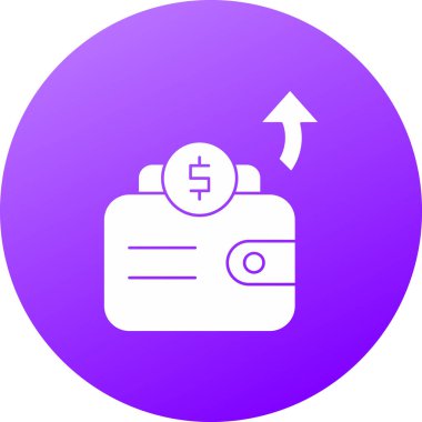 Web ve mobil için dolar vektör simgesi modern basit vektör çizimi.