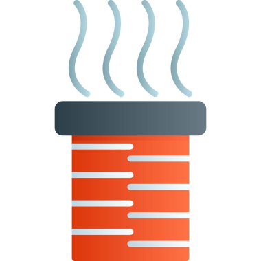 Sosisli sandviçin düz vektör çizimi