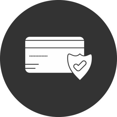 Kredi kartı simgesi, vektör illüstrasyonu