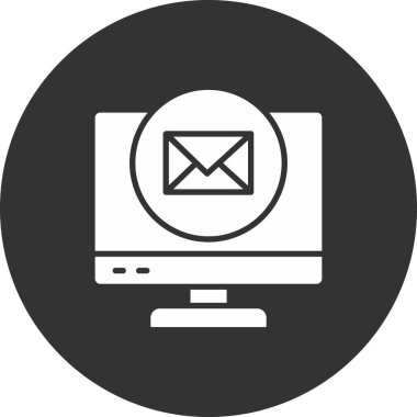 İleti düz vektör simgesi