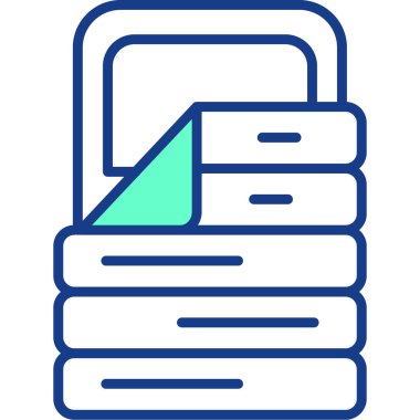 Kitap. Web simgesi basit tasarım