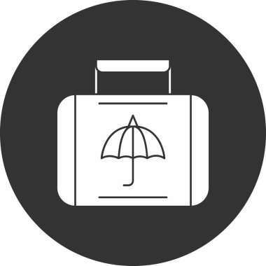 Seyahat ve tatil ikonunun vektör çizimi. Stok için tatil ve yaz vektör simgesi.