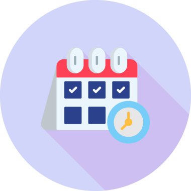 Takvim tarihi olay simgesi düz biçimli