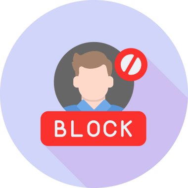 Yasak işaret. Basit resimleme