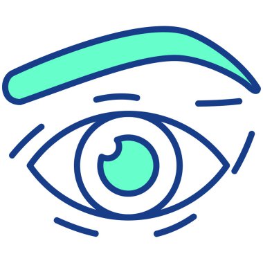 Göz simgesi vektör illüstrasyonu