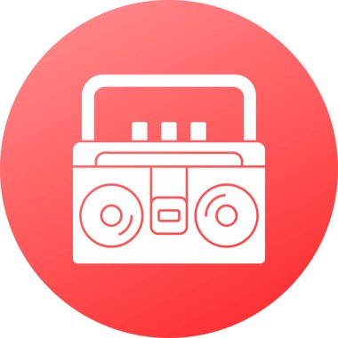 Radyo. Web simgesi basit tasarım