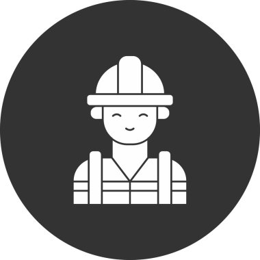 İşçi simgesinin vektör illüstrasyonu