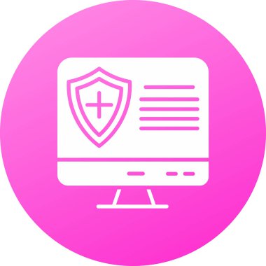 Bilgisayar simgesi, basit vektör illüstrasyonu