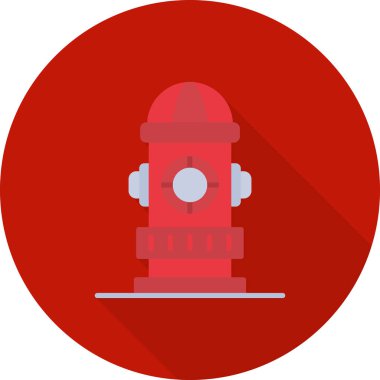 Yangın musluğu simgesi. Ağ için ateş karıncaları vektör simgelerinin düz çizimi