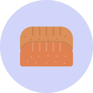 Ekmek fırını simgesi düz stil