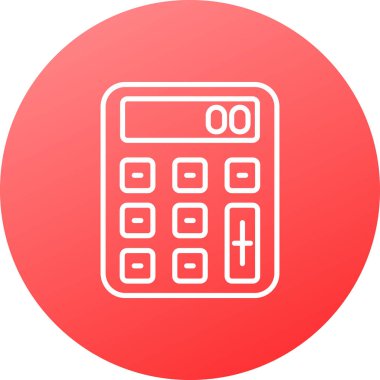 vektör hesap makinesi simgesi, vektör illüstrasyonu