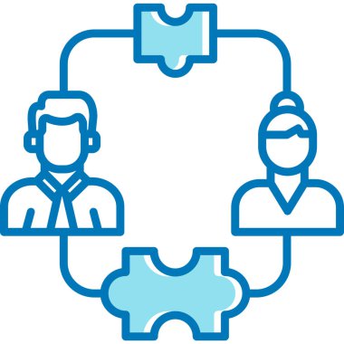 iş ortaklığı işbirliği simgesi