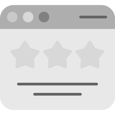 Düz vektör simgesi tasarımını gözden geçir