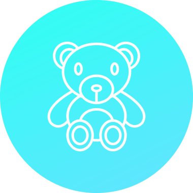 Ayı simgesi, vektör illüstrasyonu