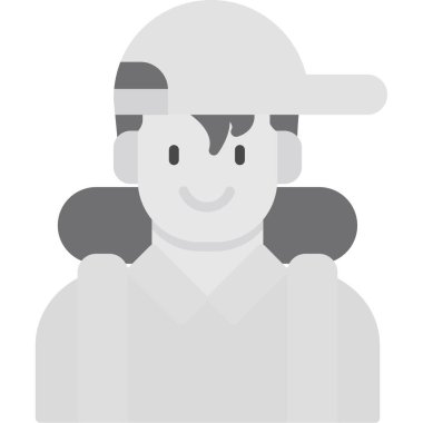 avatar avatar adam simgesi düz stil