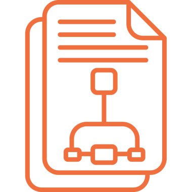 Belge. Web simgesi basit illüstrasyon