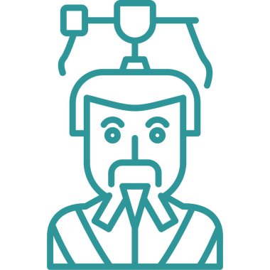 Maskeli bir adam kafası ve covid 19 salgını.